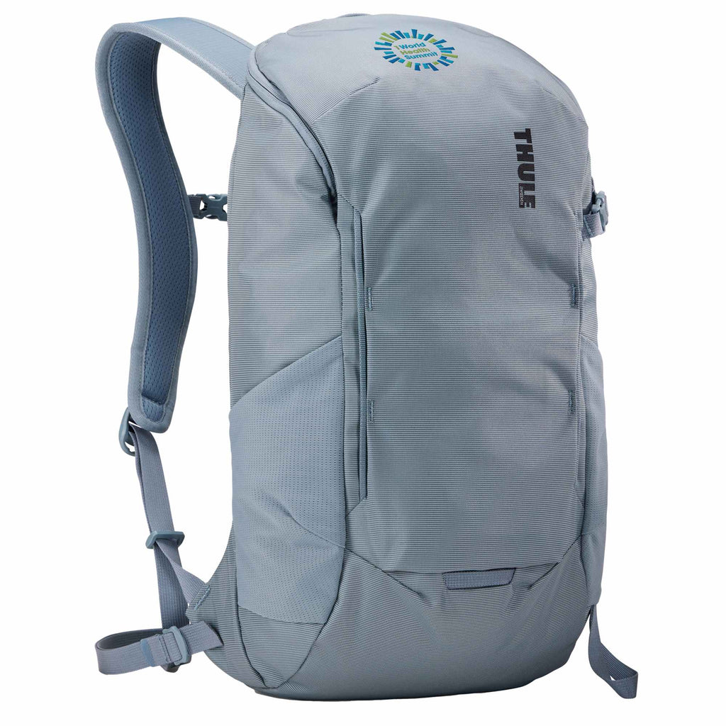Thule All Trail Recycled Daypack with Rain Cover, 18L Embroidery - Pond Grey - Front