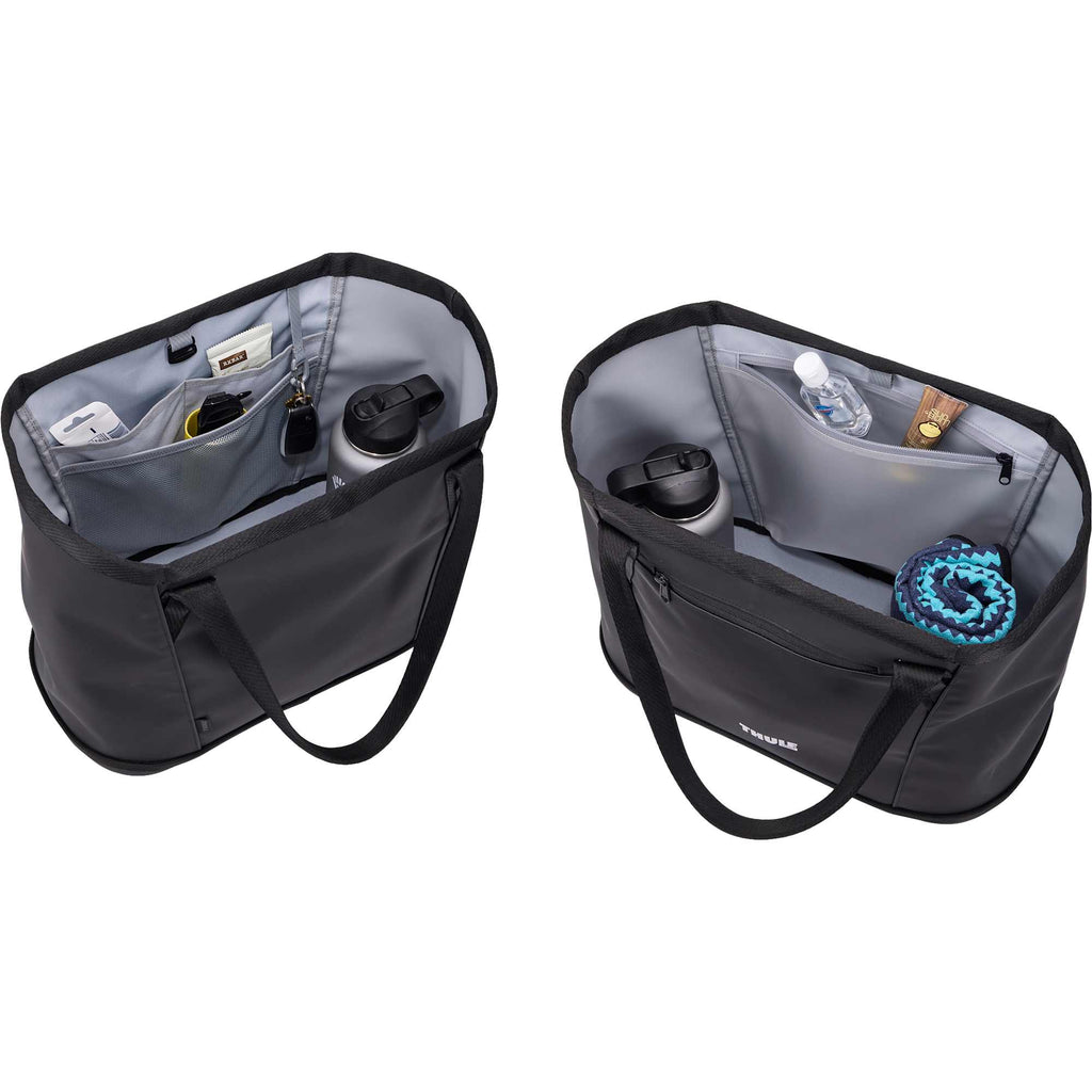 Thule Chasm Gear Tote with Waterproof Base, 30 L Embroidery - Black - Front Detail 3