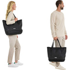 Thule Chasm Gear Tote with Waterproof Base, 30 L Embroidery - Black - Front Onmodel