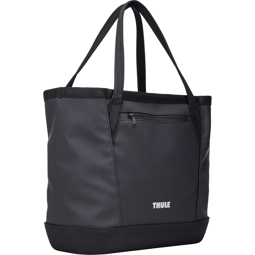 Thule Chasm Gear Tote with Waterproof Base, 30 L Embroidery - Black - Right Angle