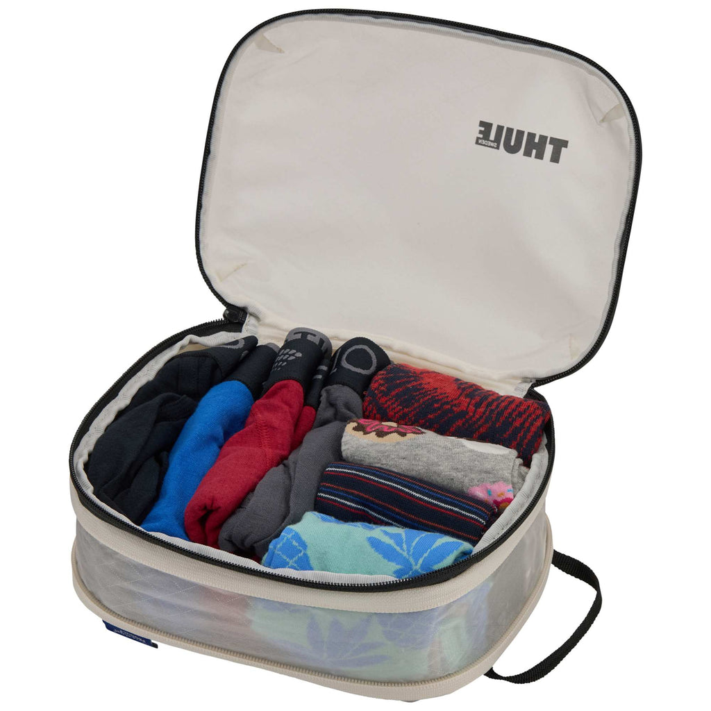 Thule Compression Packing Cube Set, Small and Medium Transfer - White - Left Angle 3