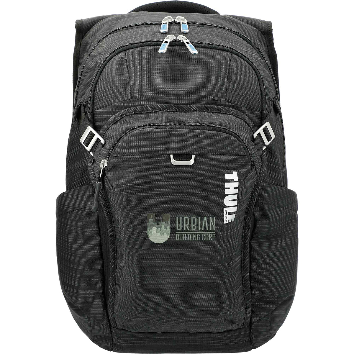 Thule Construct Laptop Backpack, 24L Embroidery - Black - Front