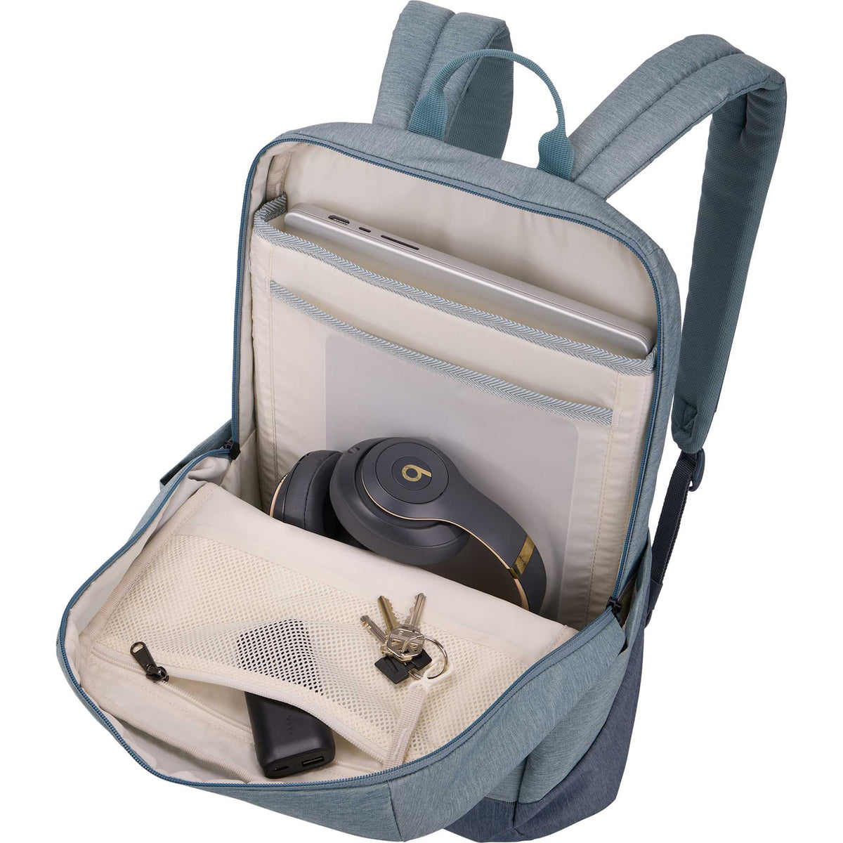 Thule Lithos Laptop Backpack, 20L Transfer - Pond Gray/Dark Slate - Left Angle 3