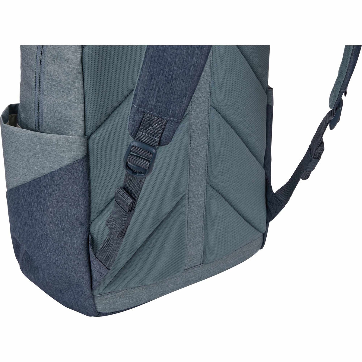 Thule Lithos Laptop Backpack, 20L Transfer - Pond Gray/Dark Slate - Left Angle Detail