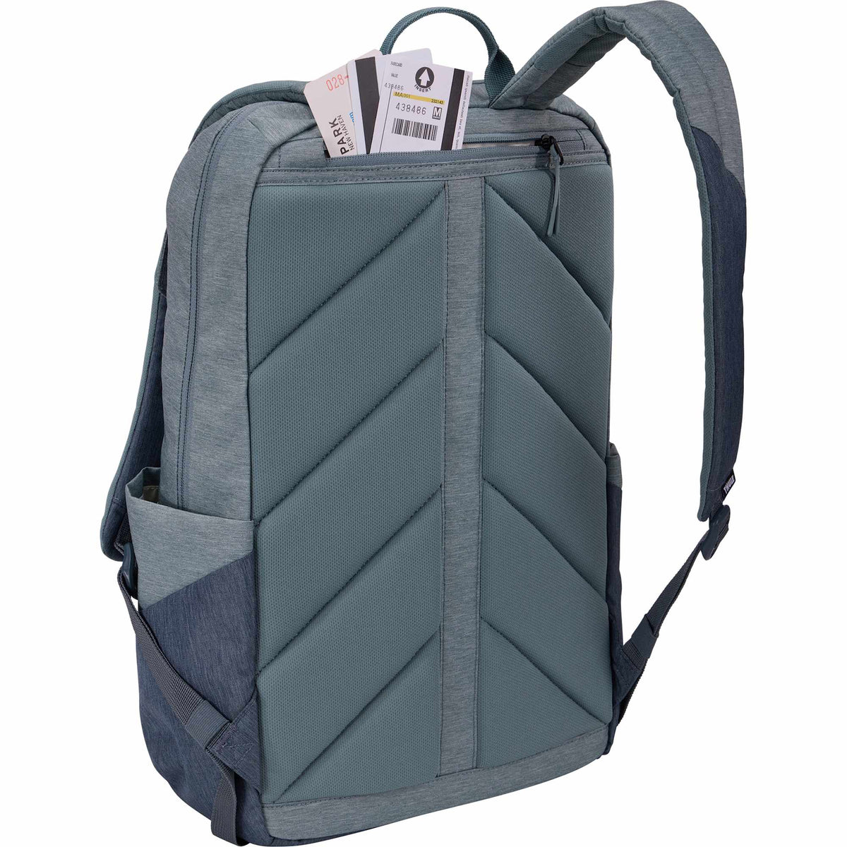Thule Lithos Laptop Backpack, 20L Transfer - Pond Gray/Dark Slate - Right Angle Back 2