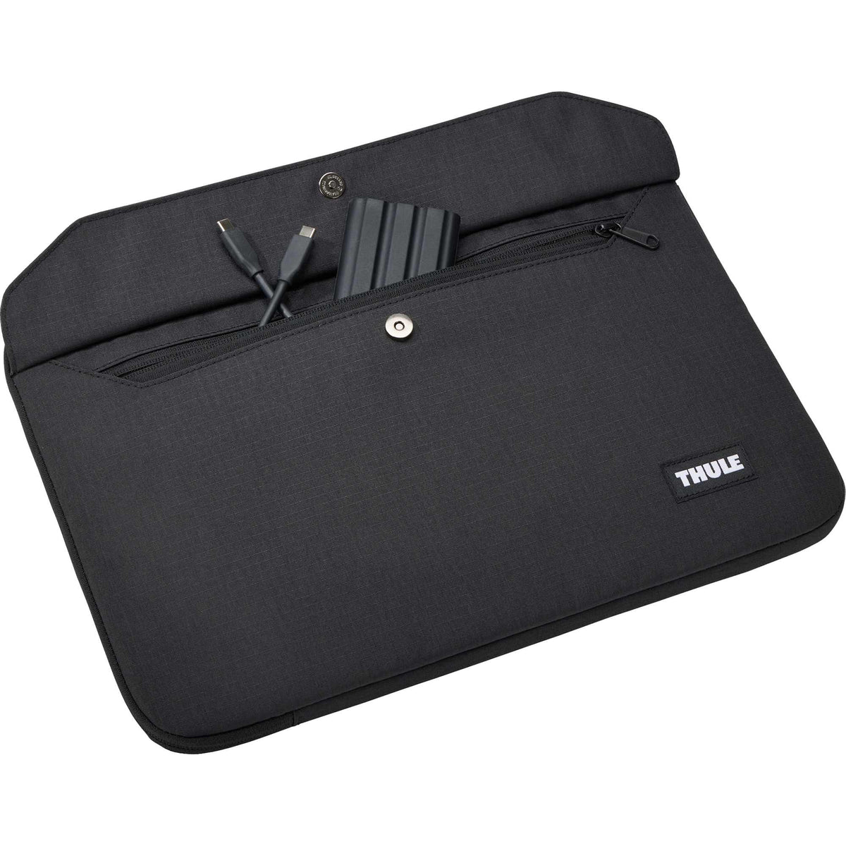 Thule Lithos Laptop Sleeve, 16 Inch Embroidery - Black - Photo 5