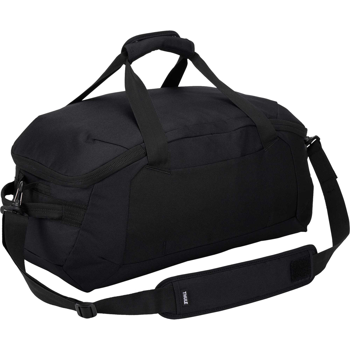 Thule Lumion Duffel Bag in Recycled Polyester, 40L Embroidery - Black - Back