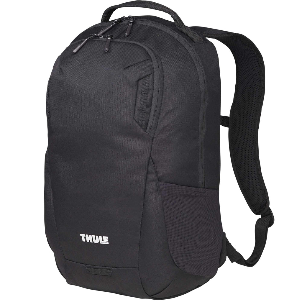 Thule Lumion Recycled Laptop Backpack, 21L Embroidery - Black - Left Angle 2