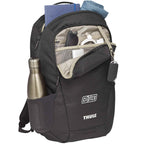 Thule Lumion Recycled Laptop Backpack, 21L Embroidery - Black - Right Angle 3