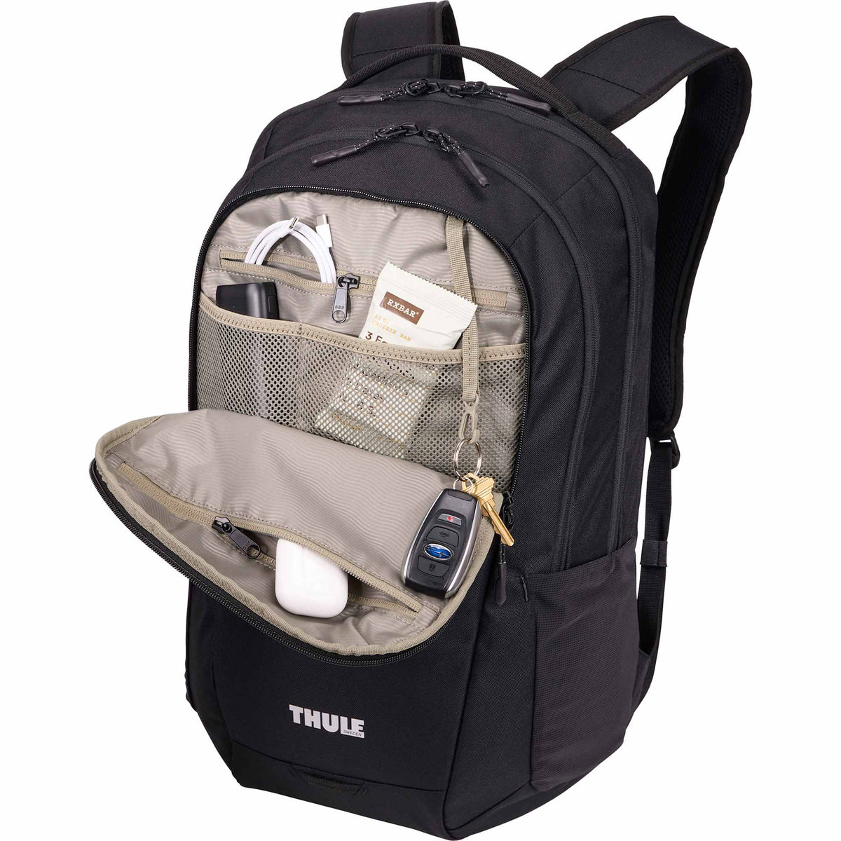 Thule Lumion Recycled Laptop Backpack, 28L Transfer - Black - Left Angle 2