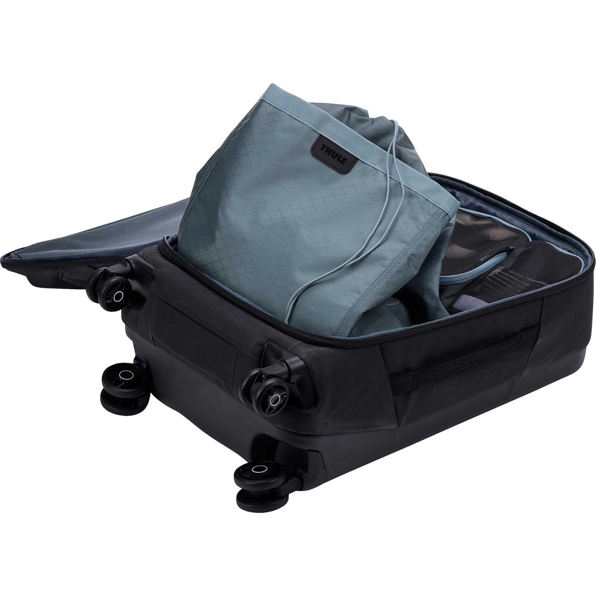 Thule Packable Laundry Bag in Recycled Nylon Embroidery - Pond Grey - Photo 7