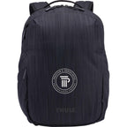 Thule Stravan Recycled Expandable Backpack, 17 Inch Embroidery - Gray - Front