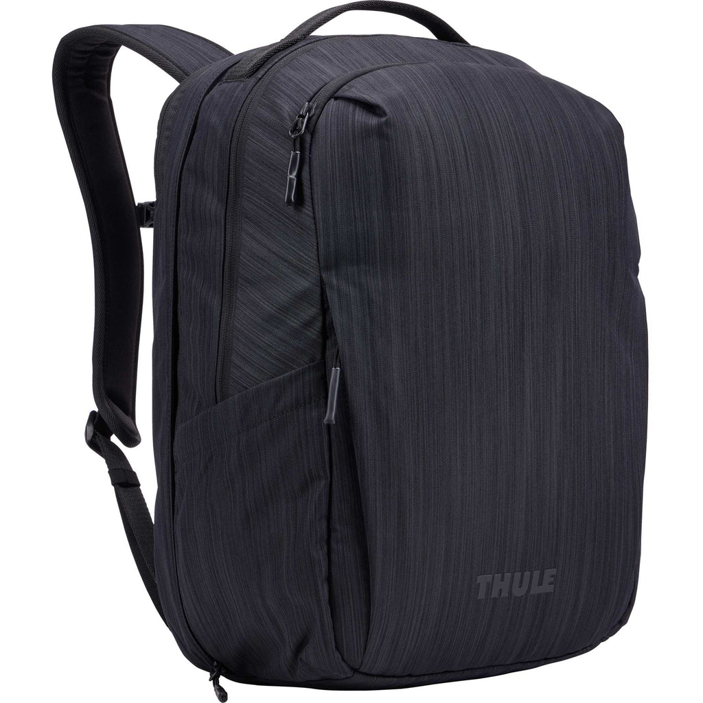 Thule Stravan Recycled Expandable Backpack, 17 Inch Embroidery - Gray - Right Angle 2