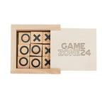 Tic-Tac-Toe Game, Mini - Natural - Optional_Laser