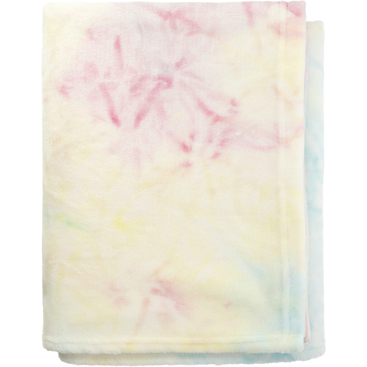 Tie Dye Flannel Fleece Blanket, 50 x 60 Inches Transfer - TIE-DYE - Top