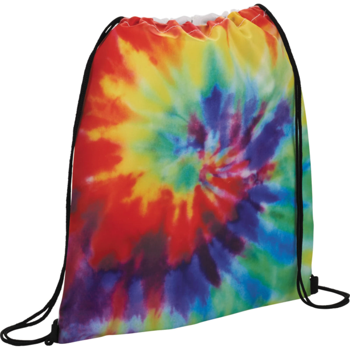 Tie Dye Pattern Drawstring Bag Full Color - Multi-Colored - Photo 3