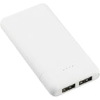 Tilt Dual Output Power Bank, 5,000 mAh - White - Angled 2