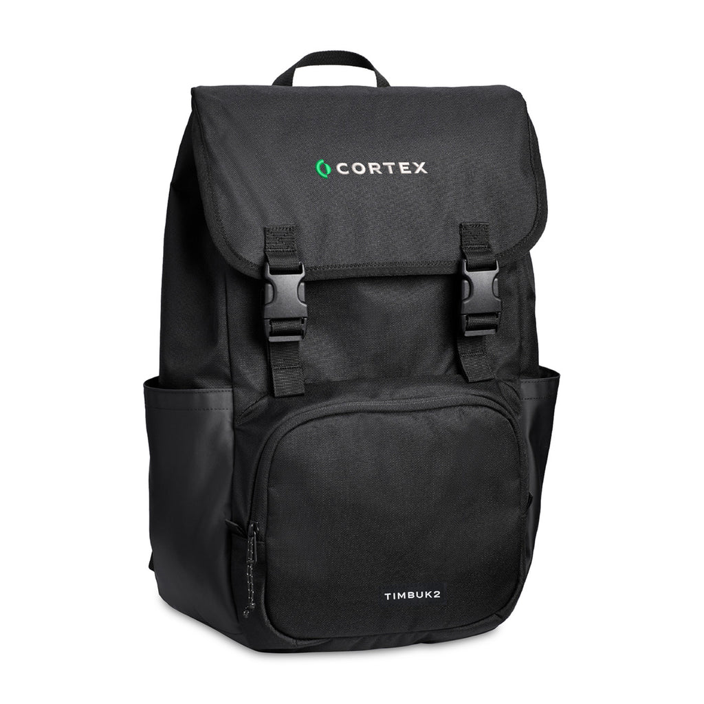 Timbuk2 City Compass Recycled Flap Backpack Embroidery - Jet Black - View 2