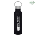 Tipton Recycled Stainless Steel Bottle, 28 oz - Black - Silk Screen