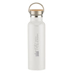 Tipton Recycled Stainless Steel Bottle with Bamboo Lid, 21 oz - Laser Engraving