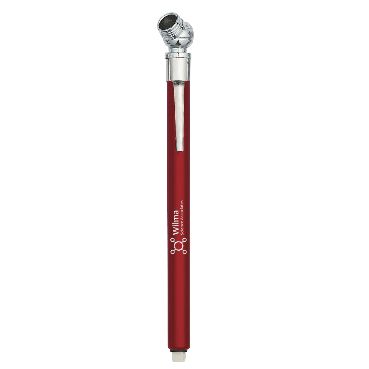 Tire Gauge on a Clip - Red - Laser Engraving
