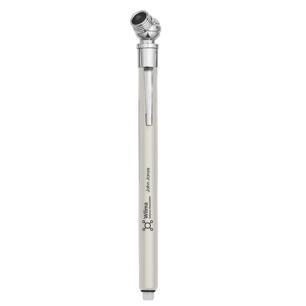 Tire Gauge on a Clip - Silver - Laser Engraving