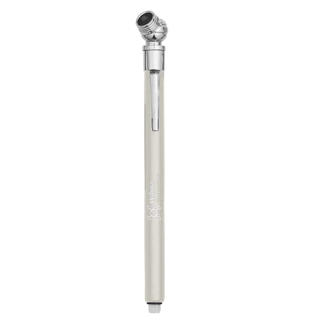 Tire Gauge on a Clip - Silver - Laser Engraving