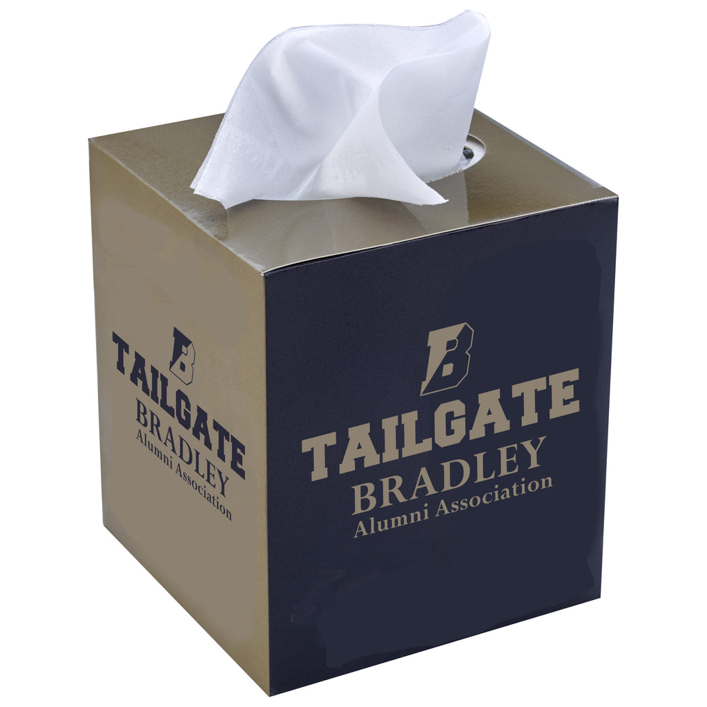 Tissue Box with a Printed Sleeve - White