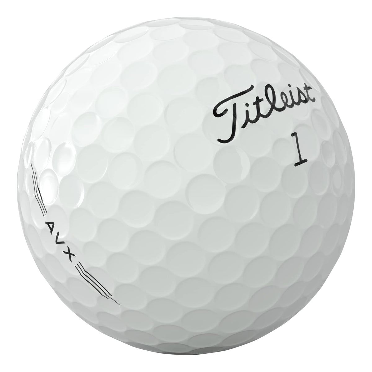 Titleist AVX Soft Feel Golf Balls, 12 Pack - White - Right Angle 2