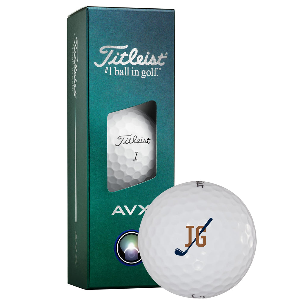 Titleist AVX Soft Feel Golf Balls, 3 Pack - White - Right Angle Packaging