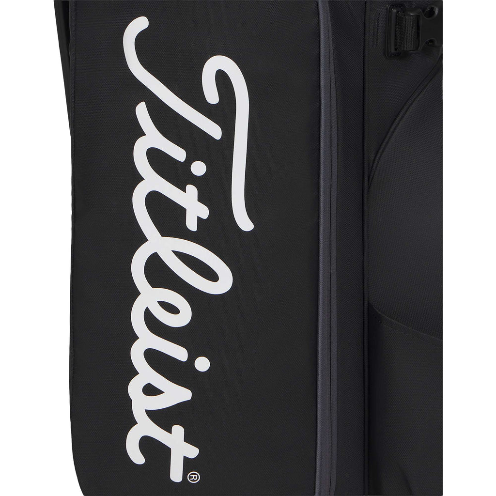 Titleist Hybrid 14 Golf Stand Bag for Cart or Carry Embroidery - Black/Graphite - Detaail