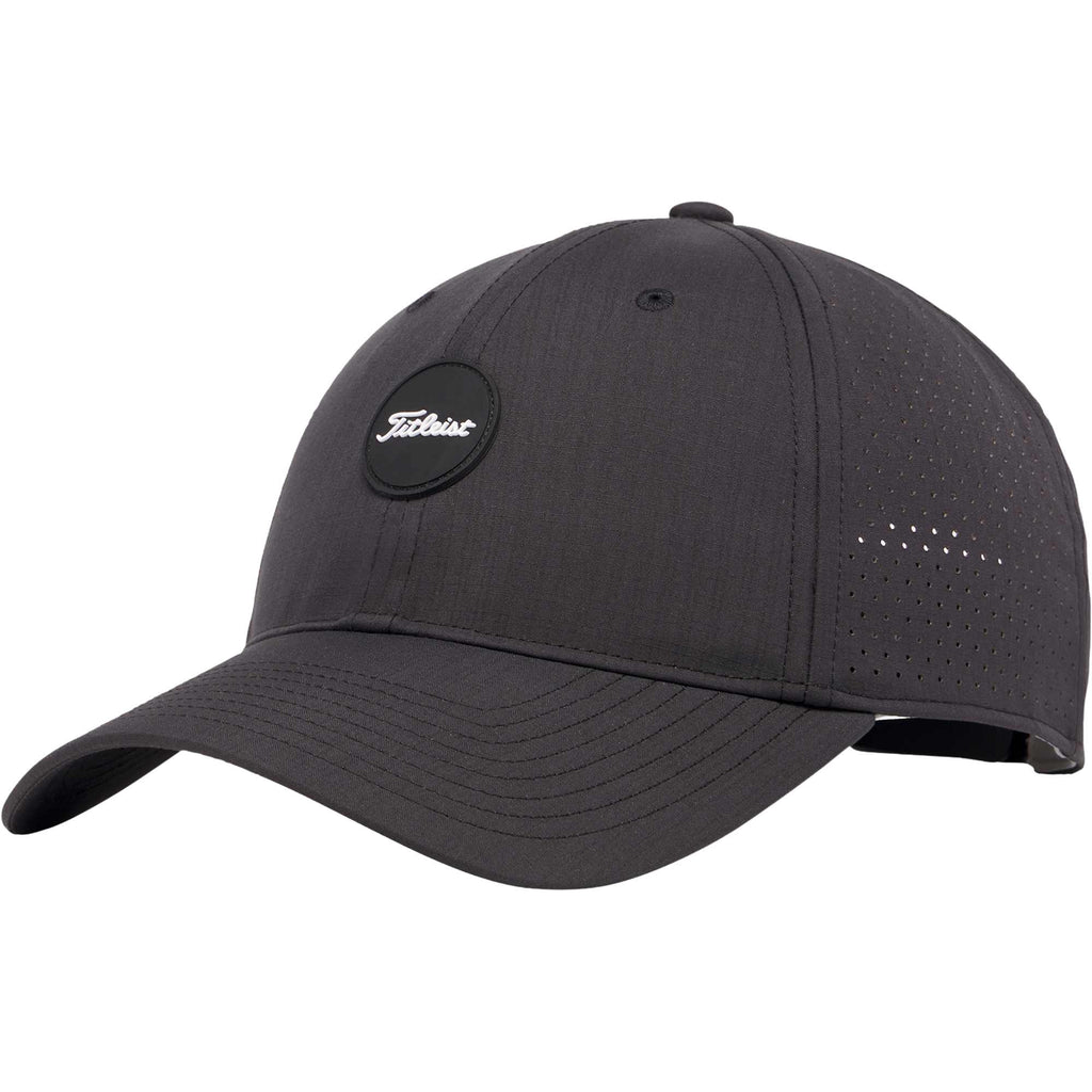 Titleist Montauk Tech Water Repellent Golf Hat Embroidery - Black - Right Angle