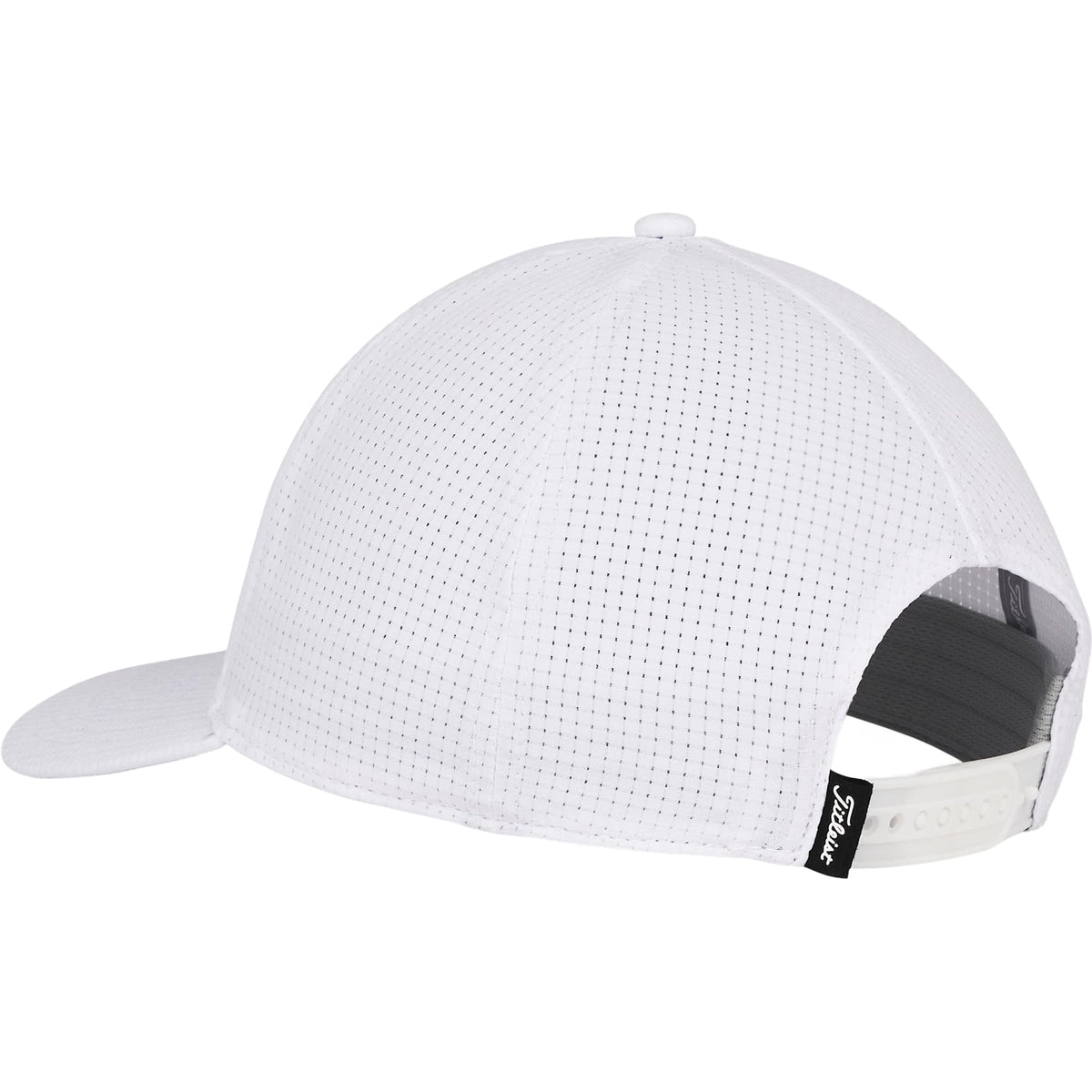 Titleist Oceanside Perforated Golf Hat Embroidery - White/Black - Back 2