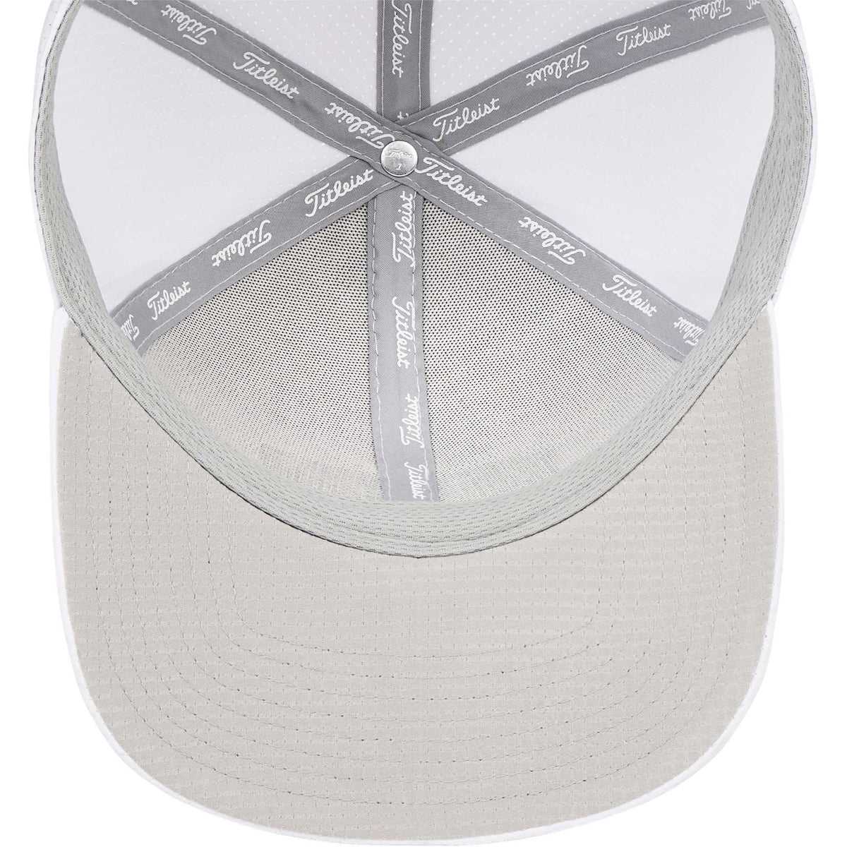 Titleist Oceanside Perforated Golf Hat Embroidery - White/Black - Bottom