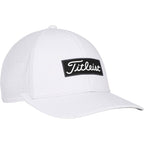 Titleist Oceanside Perforated Golf Hat Embroidery - White/Black - Left Angle