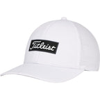 Titleist Oceanside Perforated Golf Hat Embroidery - White/Black - Right Angle