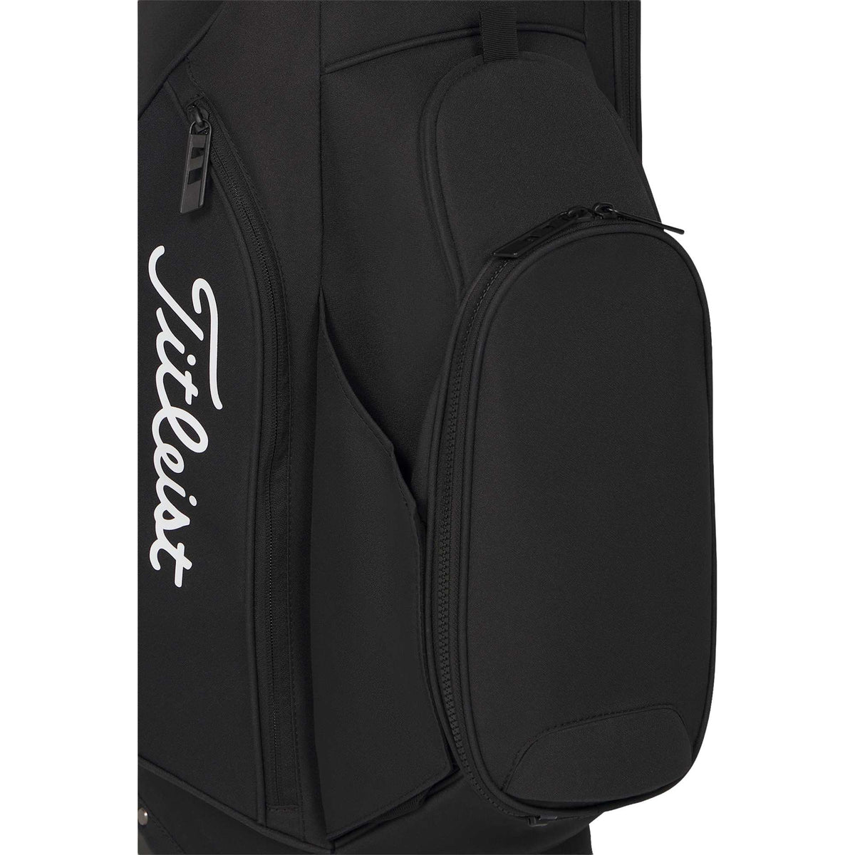 Titleist Players S4 Lightweight Golf Stand Bag Embroidery - Black - Right Angle Detail