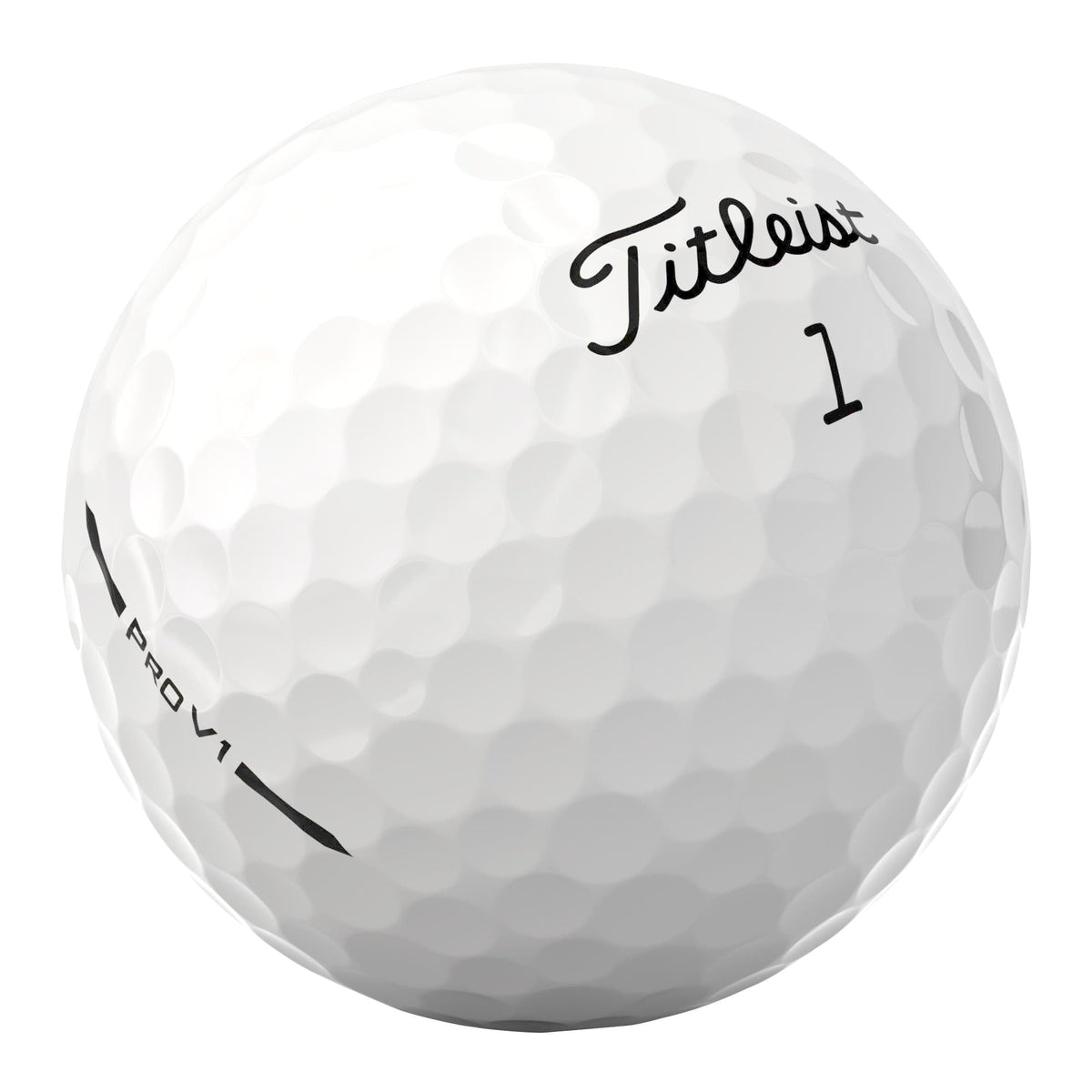 Titleist Pro V1 Golf Balls with Penetrating Flight, 3 Pack - White - Right Angle 2