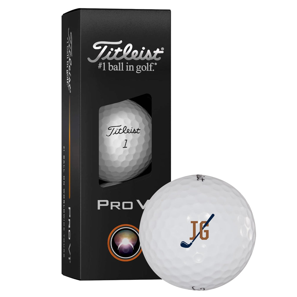 Titleist Pro V1 Golf Balls with Penetrating Flight, 3 Pack - White - Right Angle Packaging