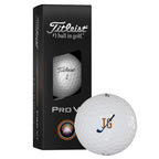 Titleist Pro V1 Golf Balls with Penetrating Flight, 3 Pack - White - Right Angle Packaging