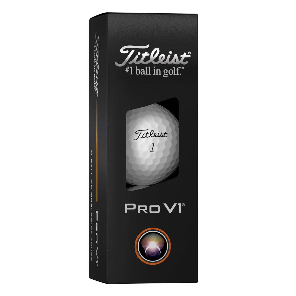 Titleist Pro V1 Golf Balls with Penetrating Flight, 3 Pack - White - Right Angle