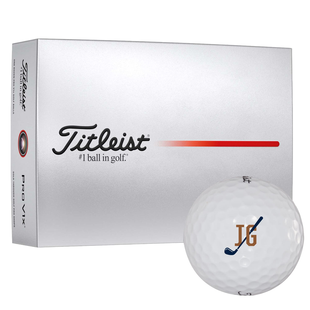 Titleist Pro V1x Golf Balls with Higher Flight, 12 Pack - White - Right Angle Packaging