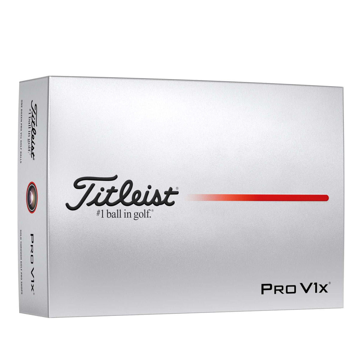 Titleist Pro V1x Golf Balls with Higher Flight, 12 Pack - White - Right Angle