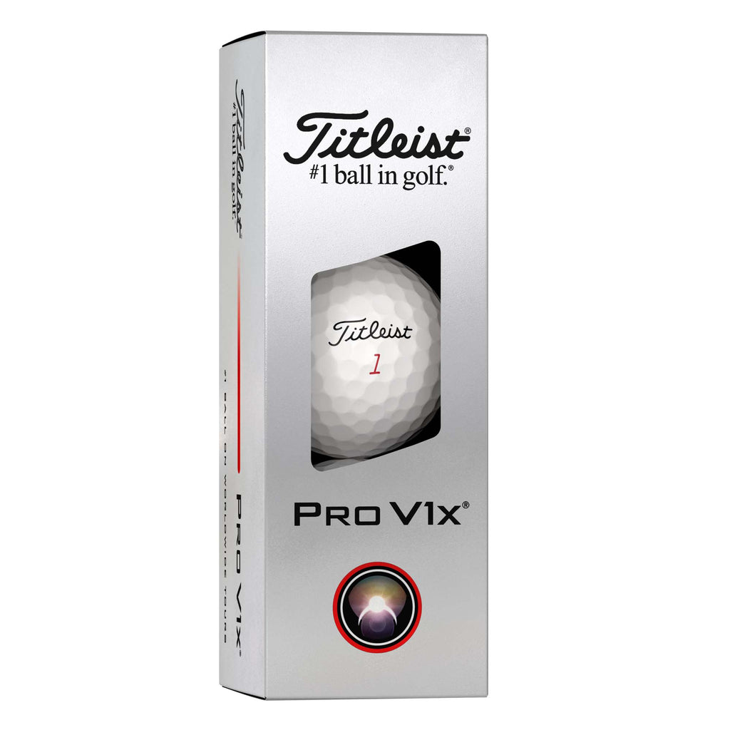 Titleist Pro V1x Golf Balls with Higher Flight, 3 Pack - White - Right Angle