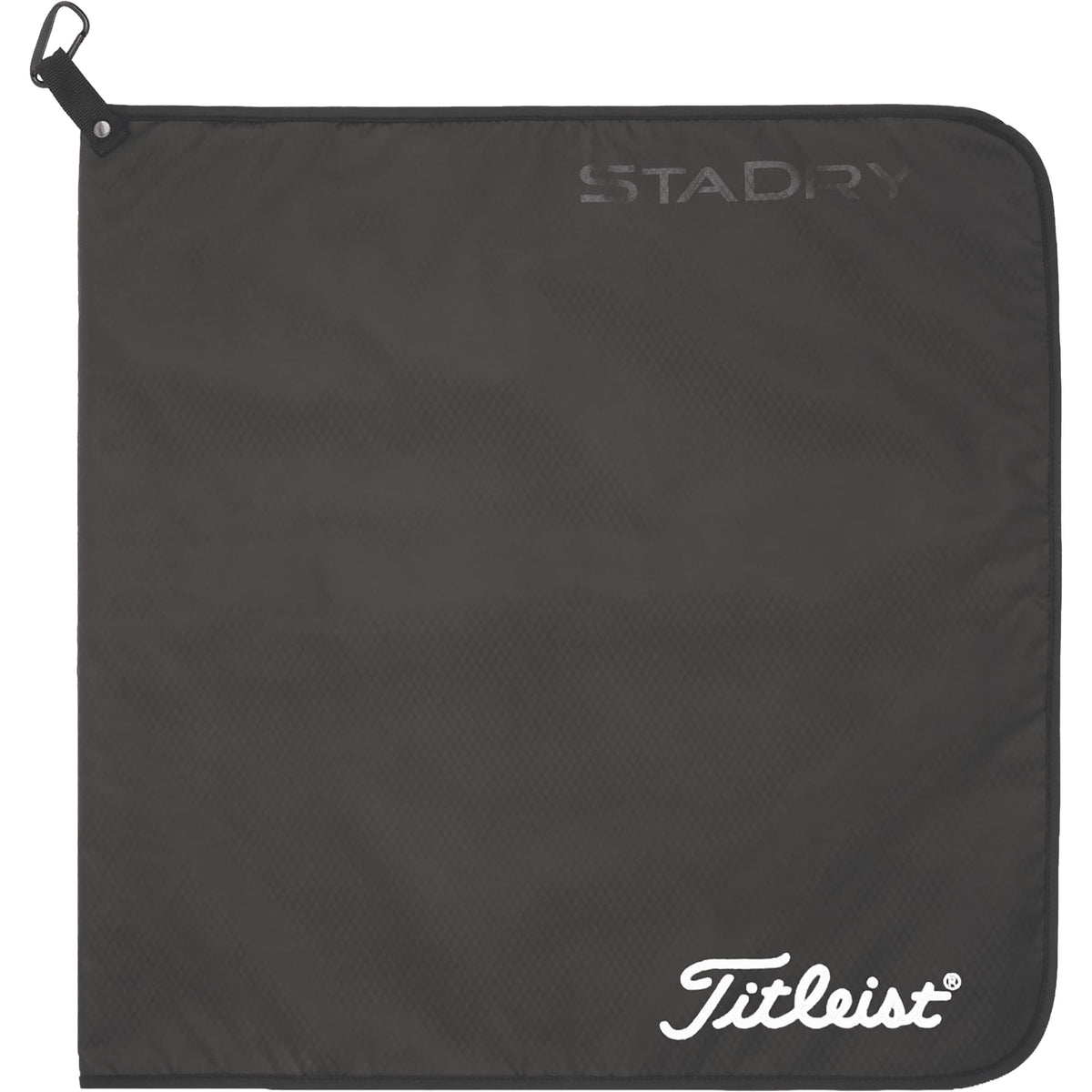 Titleist StaDry Golf Towel with Microfiber Interior, 20 x 20 Inches Transfer - Black - Photo 2