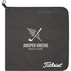 Titleist StaDry Golf Towel with Microfiber Interior, 20 x 20 Inches Transfer - Black - Photo