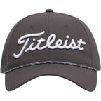 Titleist Tour Breezer Golf Hat with Rope Detail Embroidery - Charcoal/White - Photo 4