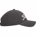 Titleist Tour Breezer Golf Hat with Rope Detail Embroidery - Charcoal/White - Photo