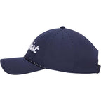 Titleist Tour Breezer Golf Hat with Rope Detail Embroidery - Navy/White - Left Side