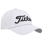 Titleist Tour Breezer Golf Hat with Rope Detail Embroidery - White/Black - Front Default